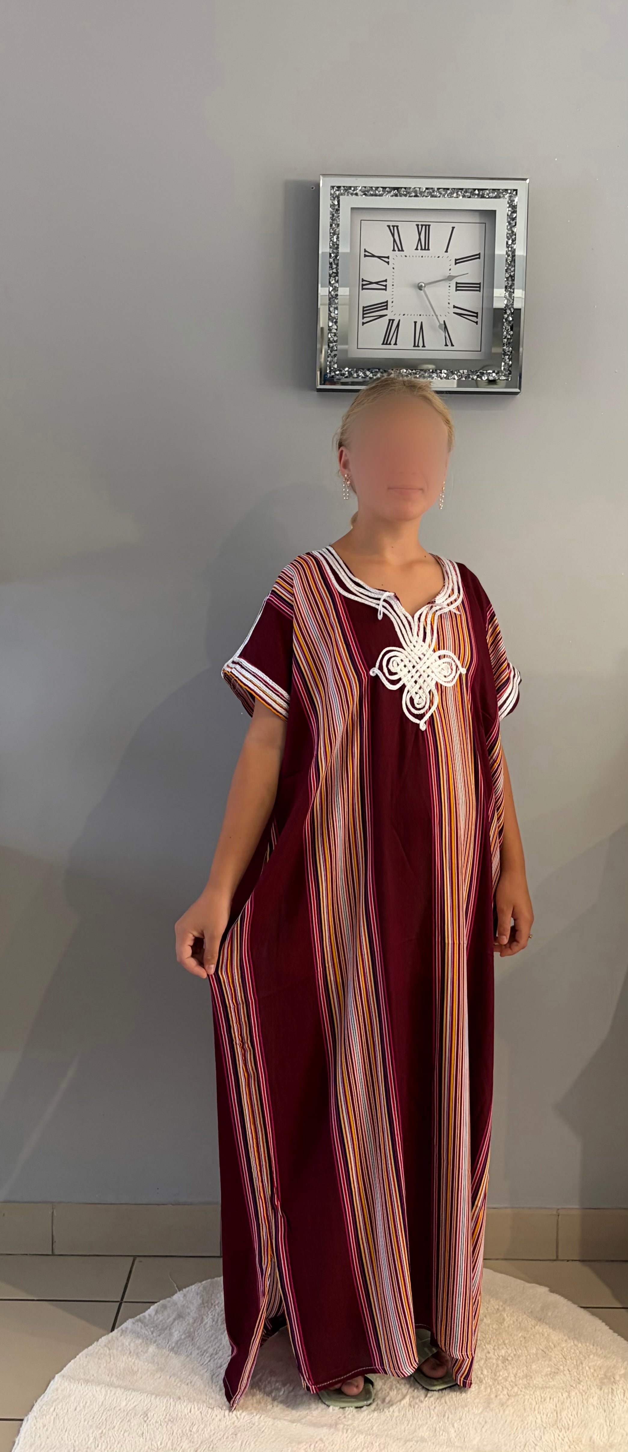 Djellaba bordeaux