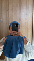 Hijab jersey premium bleu turquin