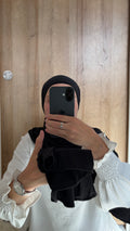 Hijab jersey premium noir