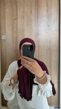Hijab jersey frisée