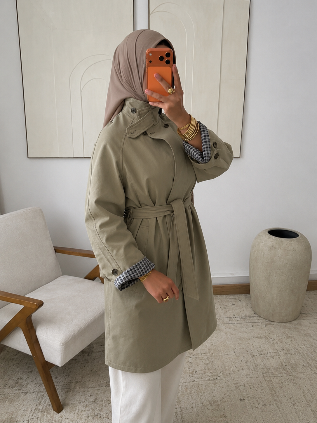 Trench Héloïse – Vert kaki